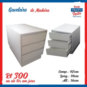 Cômoda 3 Gavetas