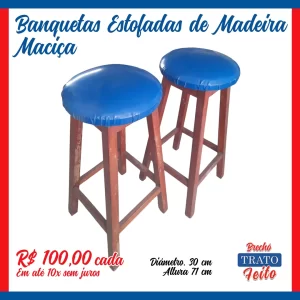 Bancos de Madeira