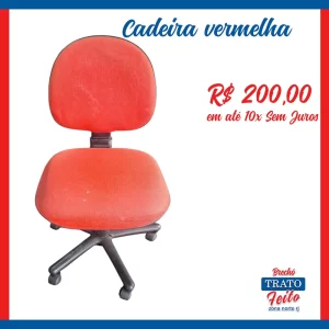 Cadeira de escritório Vermelha