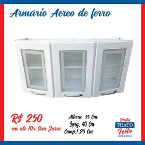 Armario 3 portas de ferro