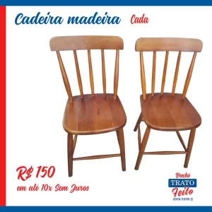 Cadeira madeira (cada)