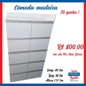 Cômoda 10 gavetas