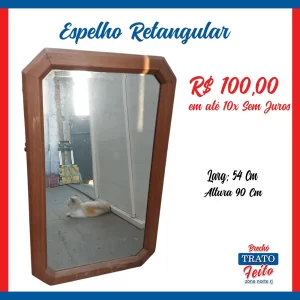 Espelho retangular