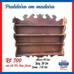Prateleira de Madeira