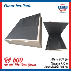 Base cama casal com Baú
