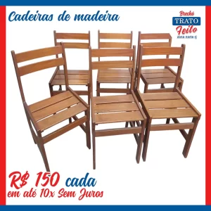 Cadeira de madeira (cada)