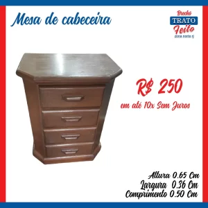 Mesa de cabeceira (unitária)