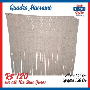 Quadro de macramê