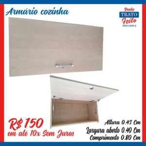 Armário com porta basculante
