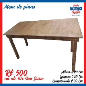 Mesa de pinus