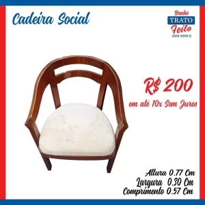 Cadeira social unitária