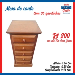 Mesa de cabeceira / mesa de canto