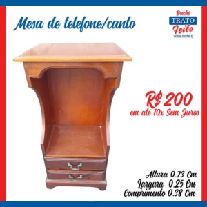 Mesa de telefone/canto