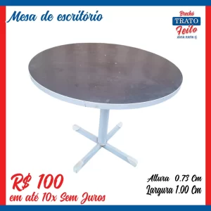 Mesa de escritório redonda