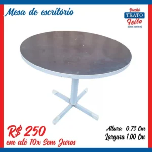 Mesa de escritório redonda