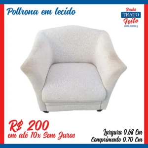 Poltrona em tecido