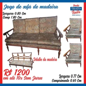 Sofa de madeira Jogo