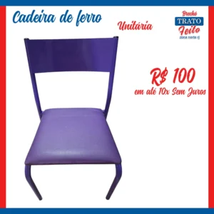 Cadeira de ferro Roxo