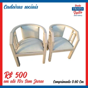 Cadeiras sociais (par)
