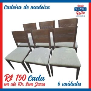 Cadeiras madeira