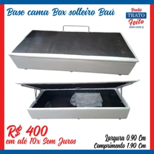 Base de cama Box Solteiro com Baú