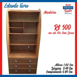 Livreiro / Estante de madeira