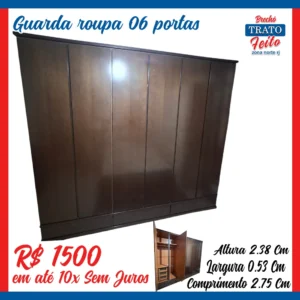Guarda roupa 6 portas Mdf