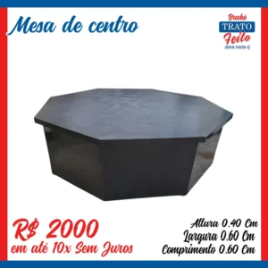 Mesa de centro octagonal