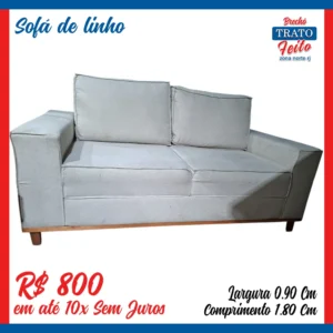 Sofá forração Linho