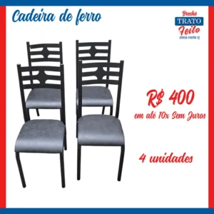 Cadeiras de ferro