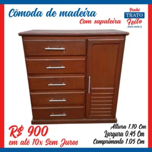 Cômoda com sapateira