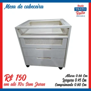 Mesa de cabeceira branca