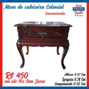 Mesa de cabeceira  colonial