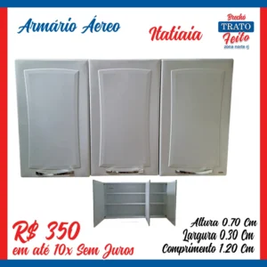 Armário aéreo 3 portas Itatiaia