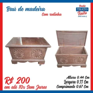 Baú de madeira
