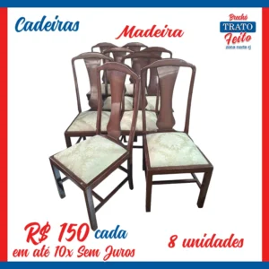 Cadeiras de madeira