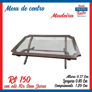 Mesa de centro madeira