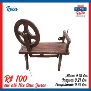Roca de fiar de decoração