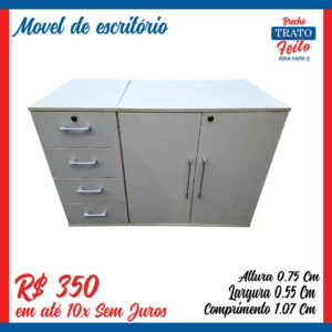 Armário de escritório e gaveteiro combinados