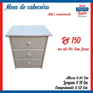 Mesa de cabeceira (unitária)