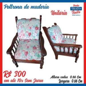 Poltrona madeira