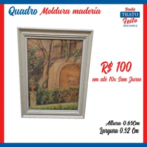 Quadro moldura de madeira