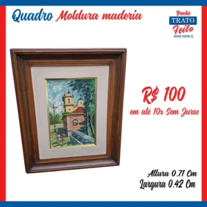 Qualdro moldura de madeira