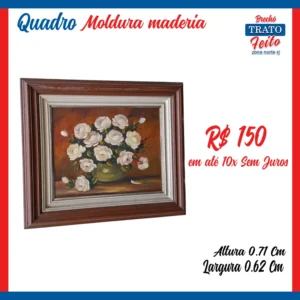 Qualdro moldura de madeira