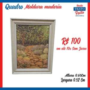Quadro moldura de madeira