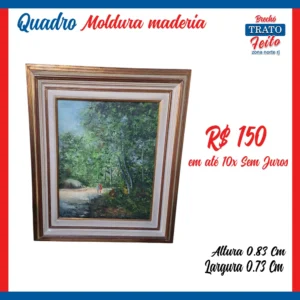 Quadro moldura de madeira