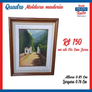 Quadro moldura de madeira