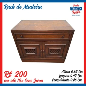 Rack de madeira