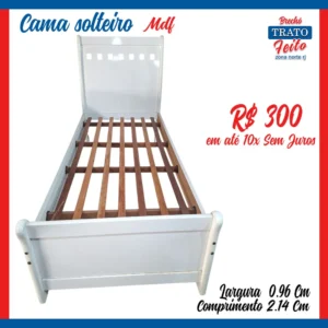 Cama solteiro Mdf