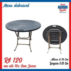 Mesa dobrável